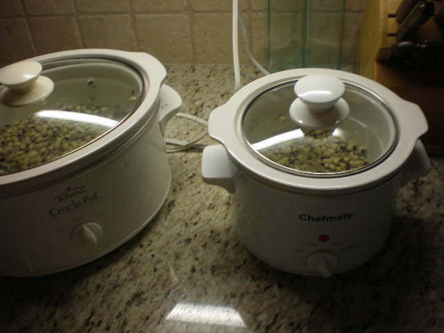Beans in the crockpot