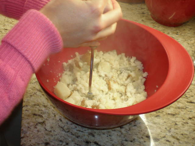 Potato mashing