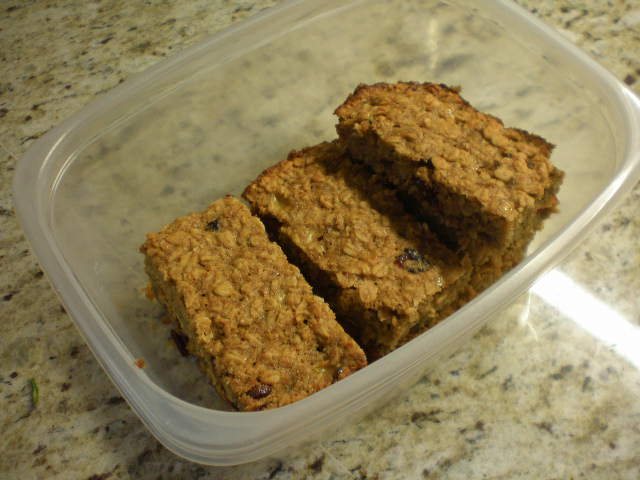 Oatmeal bars container